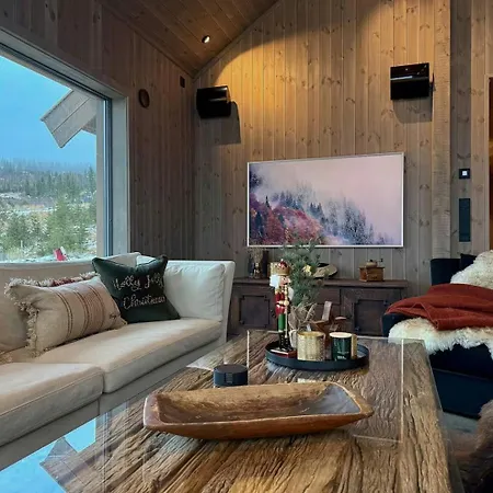 Vakantiehuis New Mountain With Panoramic Views In Hafjell